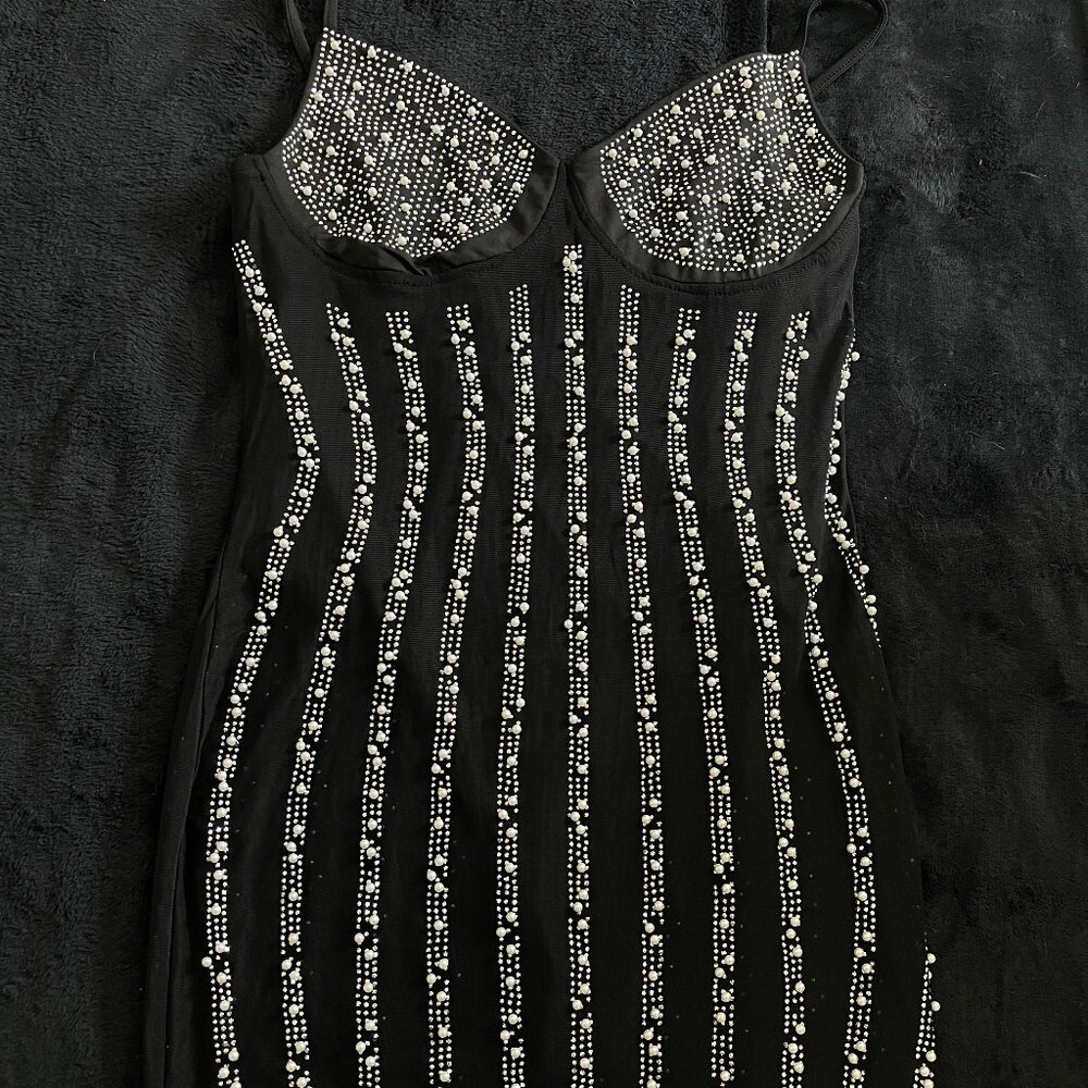 Shopdenoa Tai Limited Edition Dress | Black & Silver | M